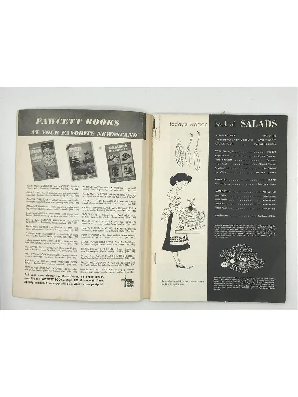 1950s Salad Cookbook: Today's Woman Magazine, Retro Kitchen Graphics